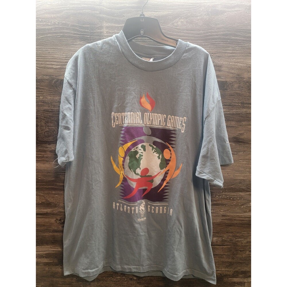 Hanes Men's Vintage 1996 Atlanta Olympics T-shirt Size Xl Single Stitch NWOT